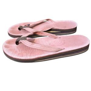Rainbow Sandals Women's Pink Thong Flip Flops